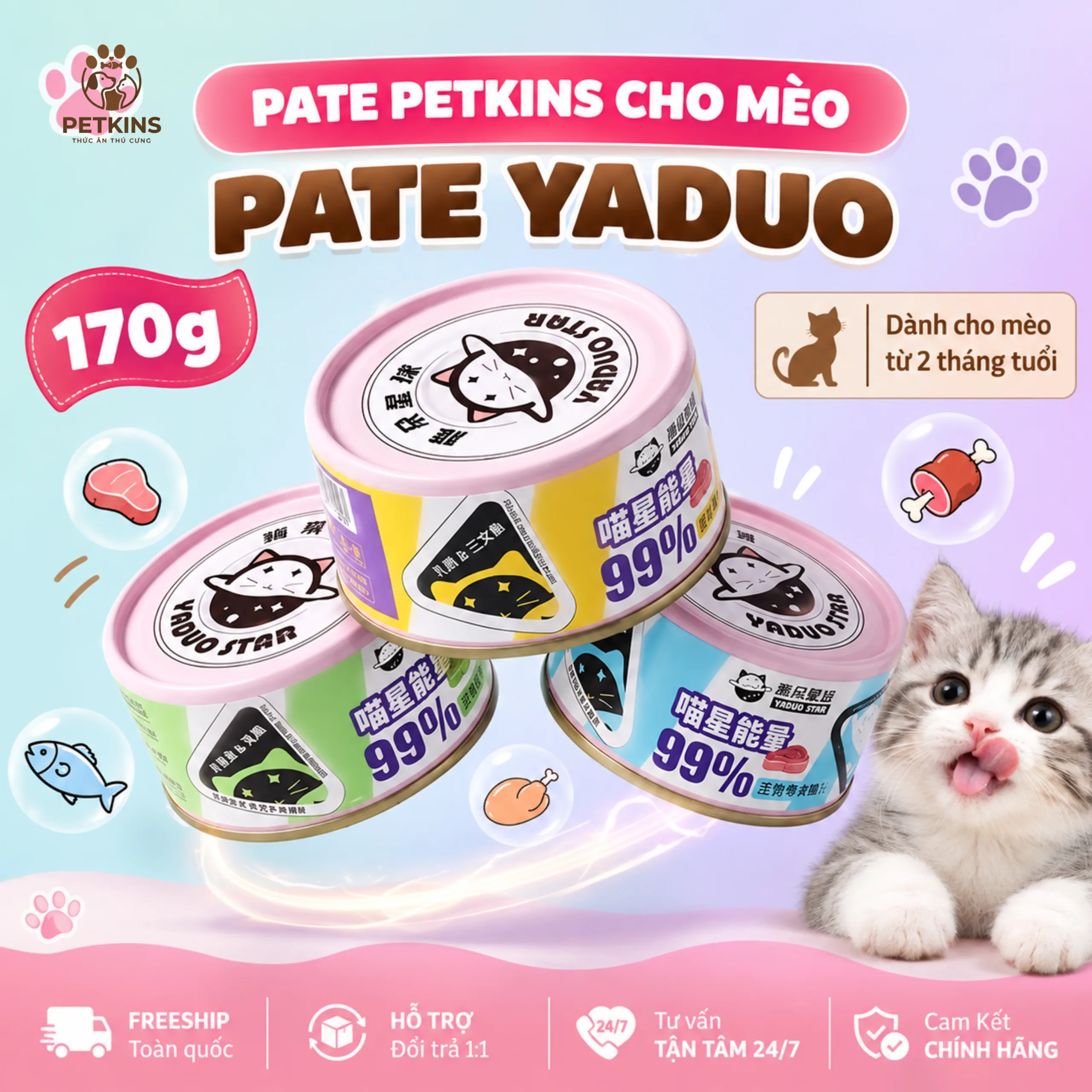 Pate cho mèo yadou